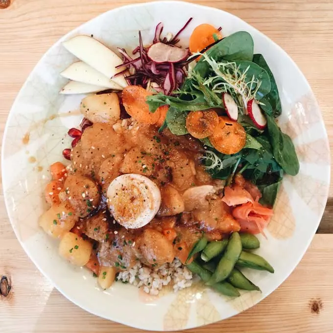 Curried Chicken Bowl at Shishinori