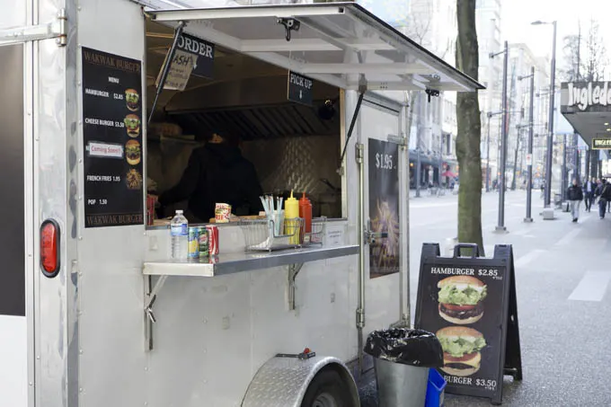 Hamburger $2.85 Food Truck Burger Vancouver Downtown