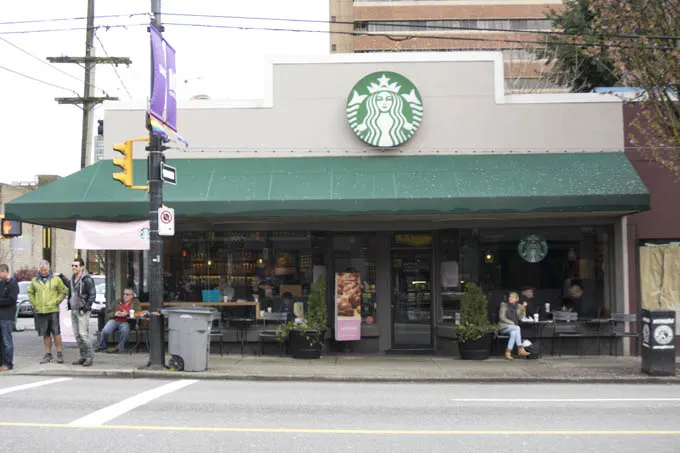 Starbucks Happy Mondays Davie Thurlow Vancouver