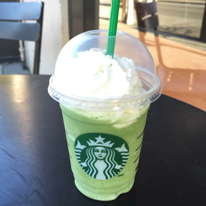 Starbucks green tea frappuccino Review: Starbucks