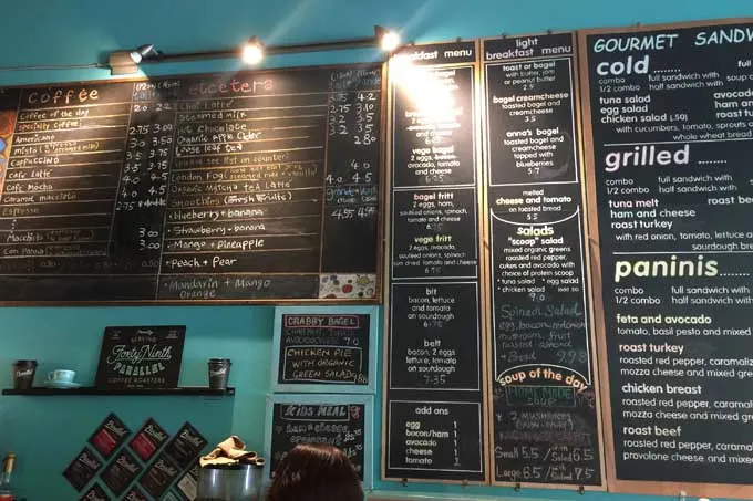 Beans on Cambie Vancouver Menu