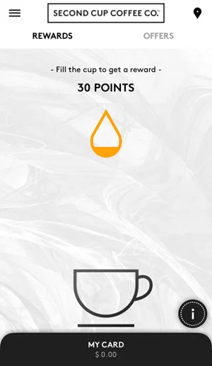 Second Cup Rewards App