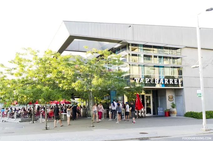 patio tap and barrel entrance