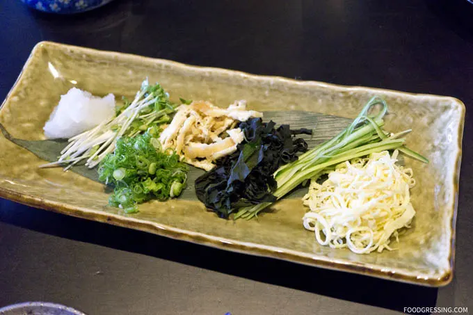 Maruyama Udon Toppings