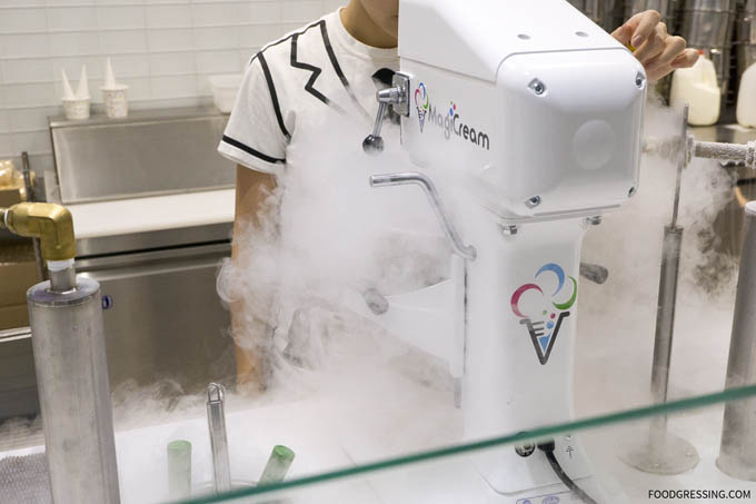 magicream liquid nitrogen ice cream vancouver