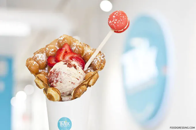 tmix tea bubble waffle