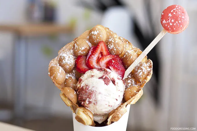 tmix tea bubble waffle