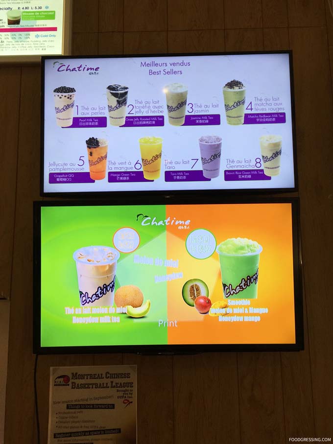 Bubble Tea At Chatime Montreal Foodgressing