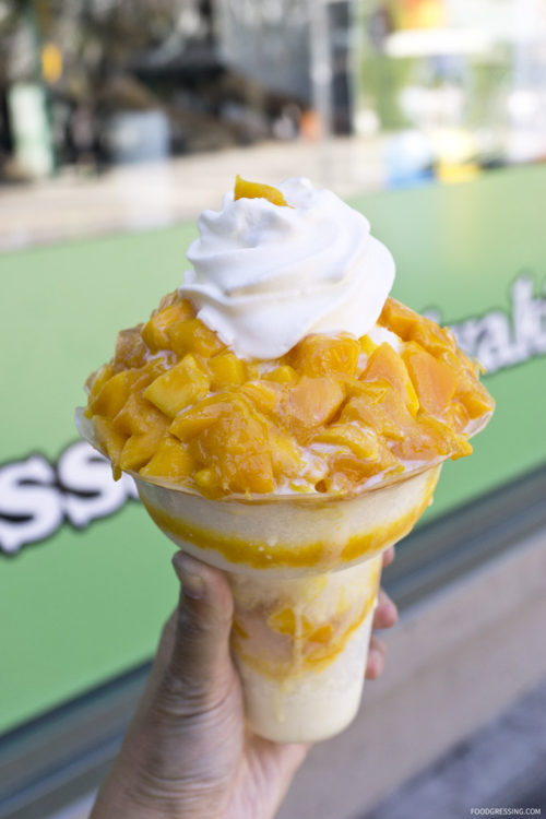 Snowy Village Robson: Bingsoo & Croissant Taiyaki | Foodgressing