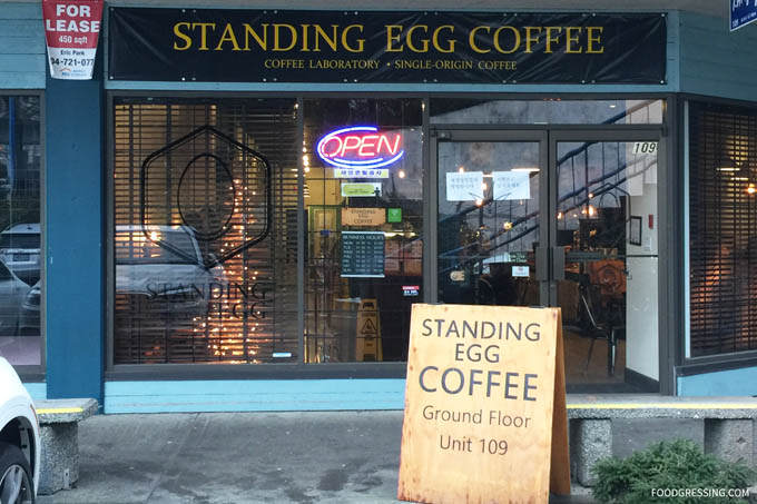 standing egg coffee 