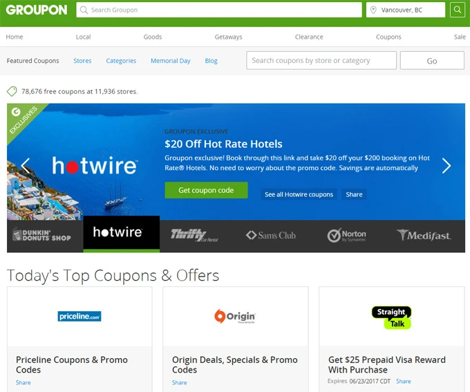 groupon coupons
