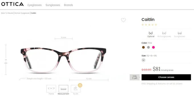 ottica online eyewear frame