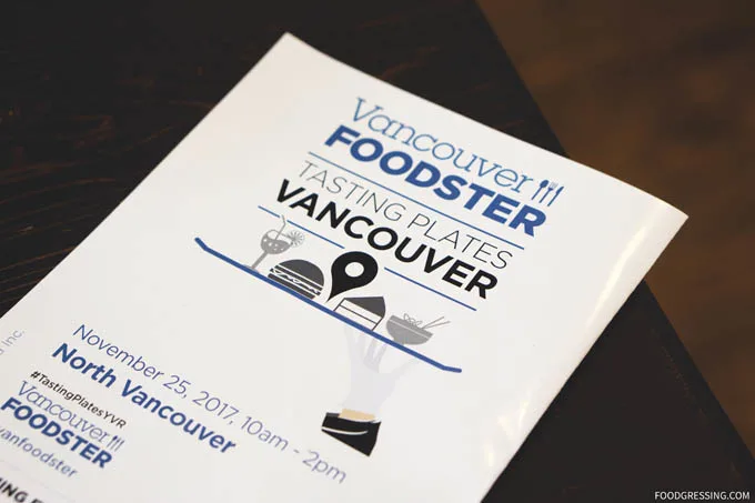 Vancouver Foodster Tasting Plates North Vancouver
