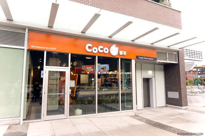 Coco Fresh Tea Marine Drive Marine Gateaway Vancouver