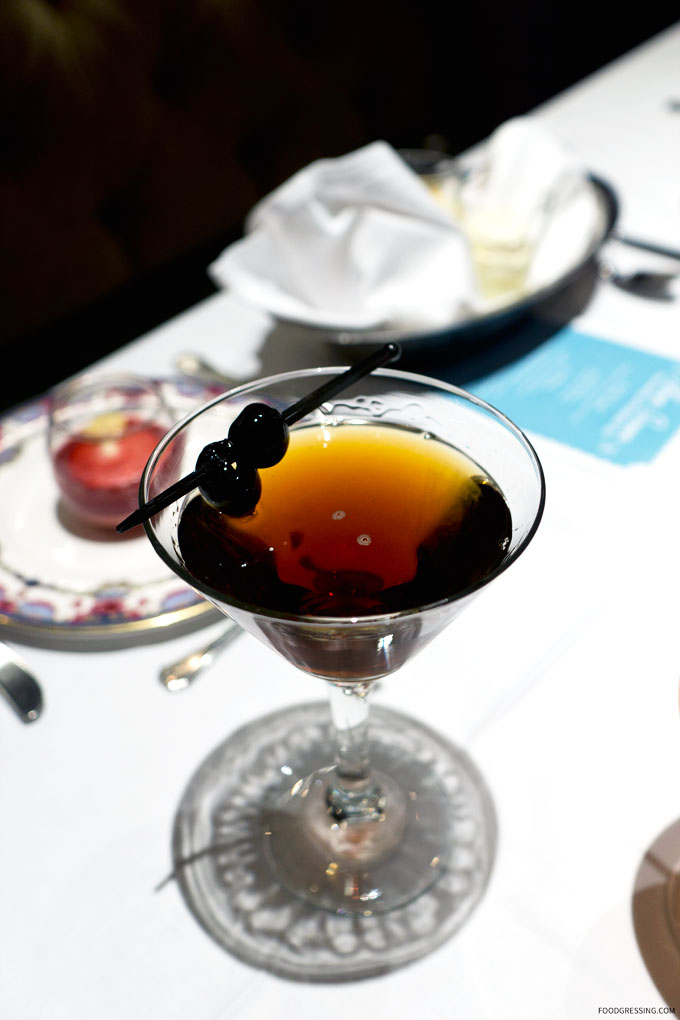 THE BOGART cocktail - Kraken Spiced Rum, Crème de Cacao, Fernet Branca, Chocolate Bitters 