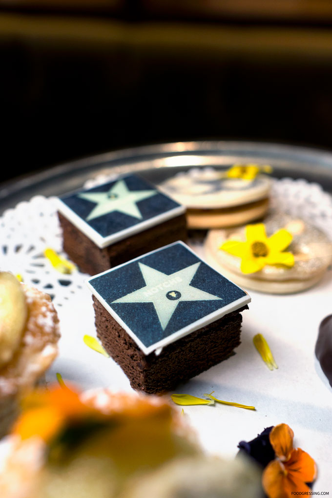Hollywood Walk of Fame-inspired treat made of Devil’s Chocolate Cake with Milk Chocolate Cremeux Star.