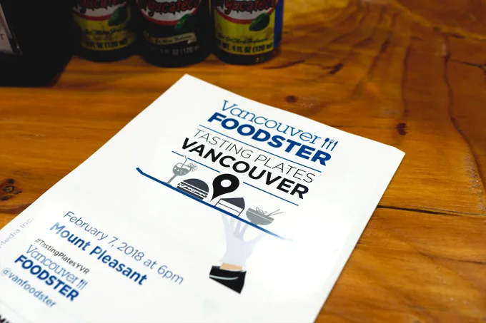 Tasting Plates YVR Mount Pleasant