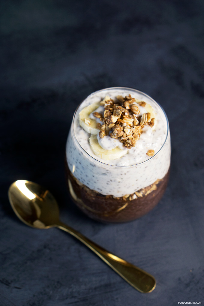 Chocolate for Breakfast: Deluxe banana-chocolate chia pudding parfait