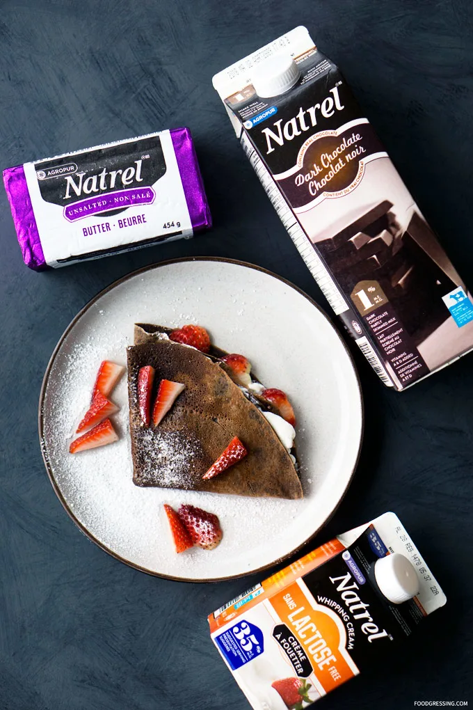 Chocolate for Breakfast: Dark Chocolate Crêpes with Brandy Cream