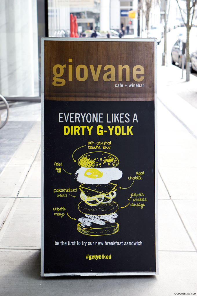 Fairmont Pacific Rim's Giovane Cafe Launches New Breakfast Sandwich