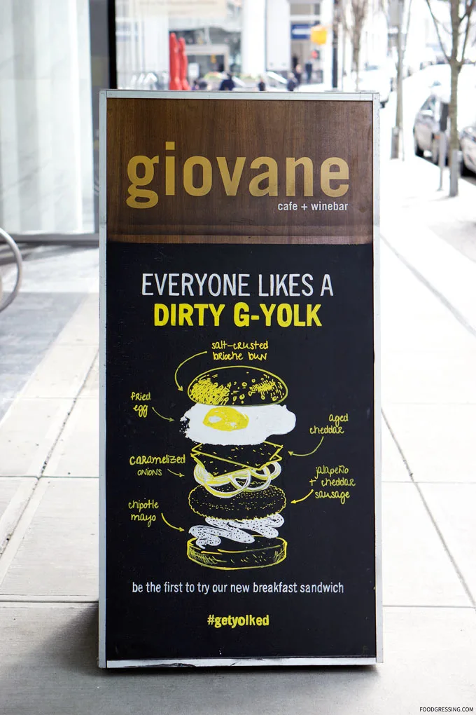 Fairmont Pacific Rim's Giovane Cafe Launches New Breakfast Sandwich