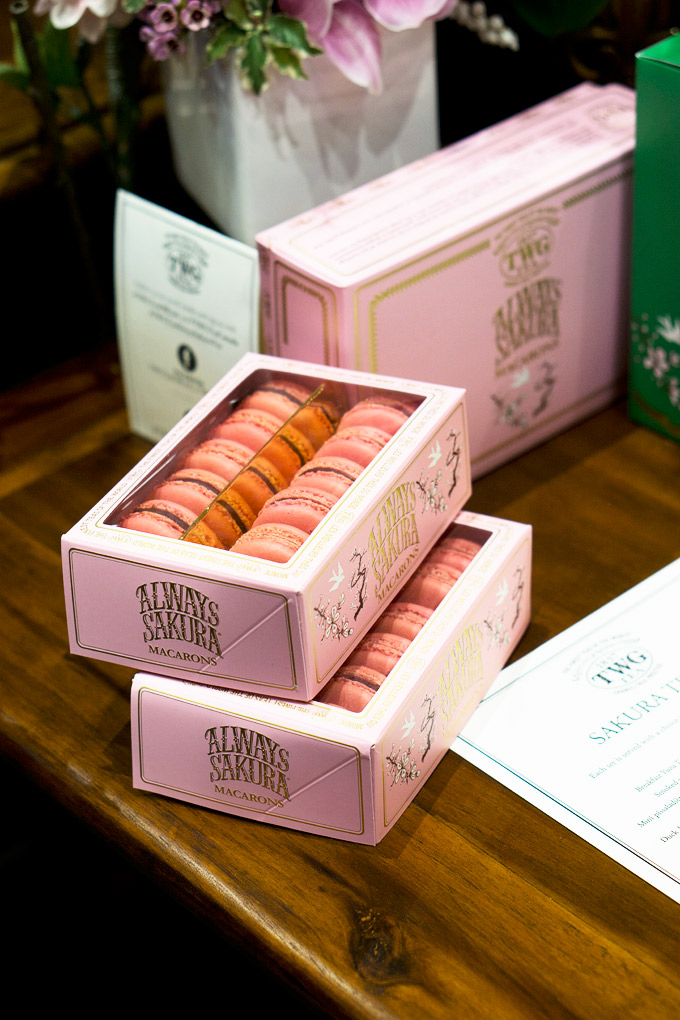 TWG Tea Salon Always Sakura Tea Infused Macarons