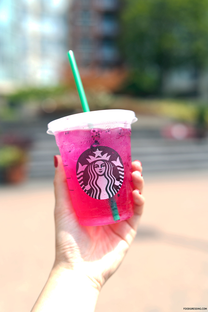 Starbucks Mango Dragonfruit Refresher Dragon Drink Review 