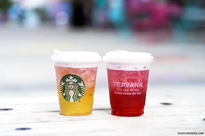 Starbucks Summer Sunrise Sunset Cold Foam Tea | strawless starbucks