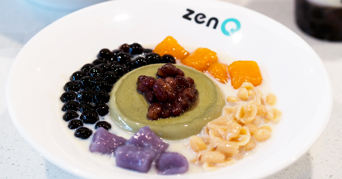 New ZenQ Matcha Tofu Pudding Parfaits and Drinks Foodgressing