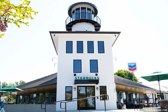 Starbucks Blaine Washington USA lighthouse