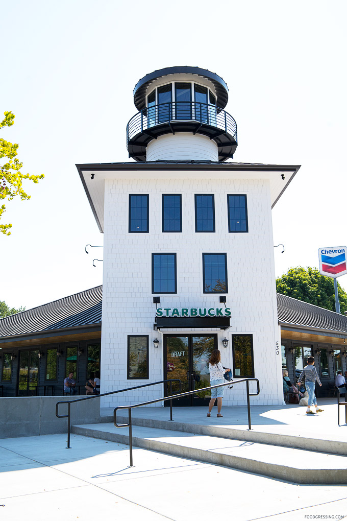 Starbucks Blaine Washington USA lighthouse