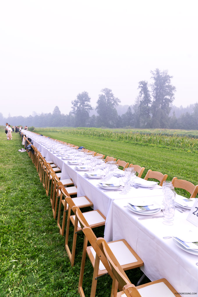 Araxi Longtable Dinnaer 2018 North Arm Farm Pemberton BC