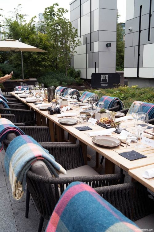 Vancouver Rooftop Patio Dining D/6 Bar & Lounge at Parq Vancouver