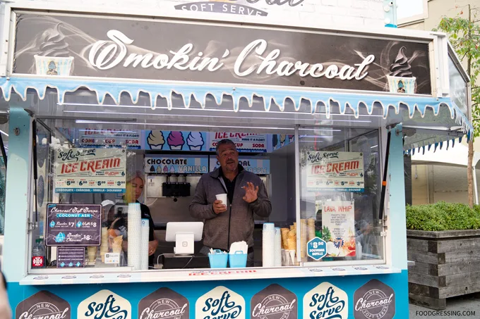 pne food 2018 smoking charcoal ice cream vancouver