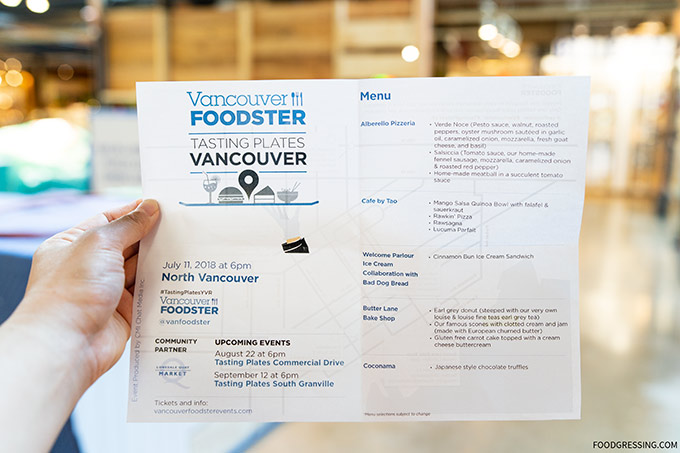 Vancouver Foodster Tasting Plates YVR North Vancouver 2018