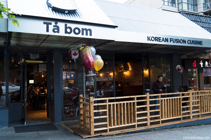 Ta Bom Korean Cuisine Robson Street Downtown Vancouver