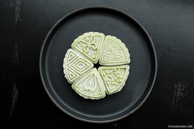 Matcha Snow Skin Mooncake with Red Bean Filling Recipe