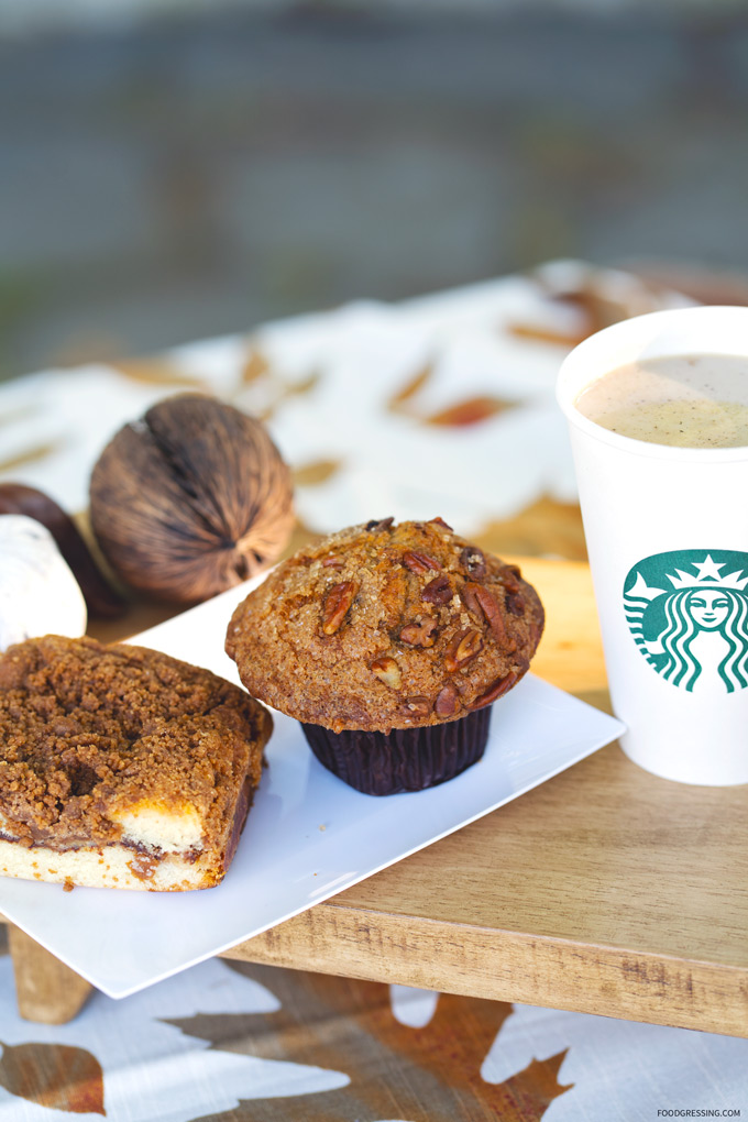 Starbucks Cardamom Latte, Maple Pecan Muffin & Classic Coffee Cake Review