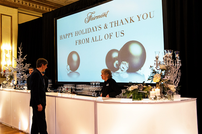 Fairmont Hotel Holiday Party 2018