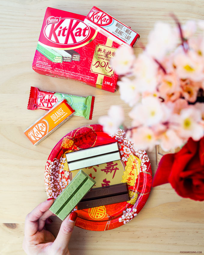 Kit Kat Chinese New Year Assorted Gift Box 2019 Lunar New Year Matcha Green Tea Orange White and Milk