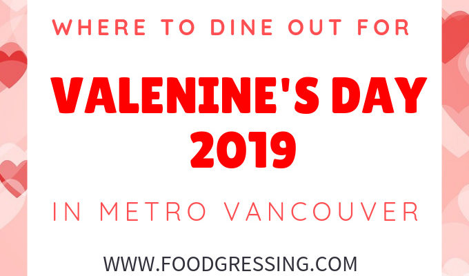 Valentine's Day Toronto 2019 Restaurants