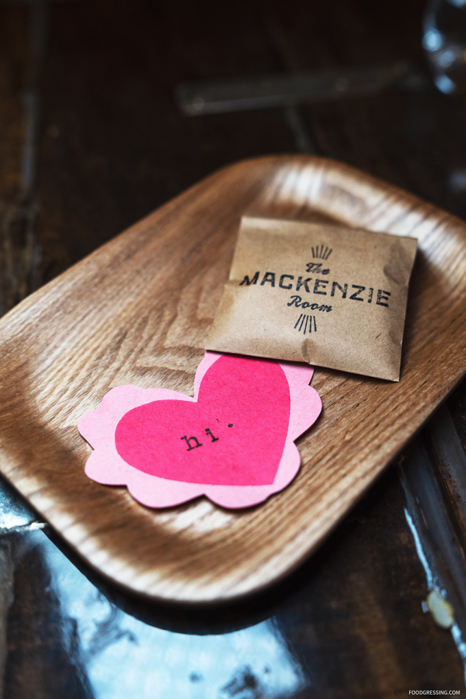 Mackenzie Room Date Night/Valentine's Day Menu: Feb 11 - 17, 2019