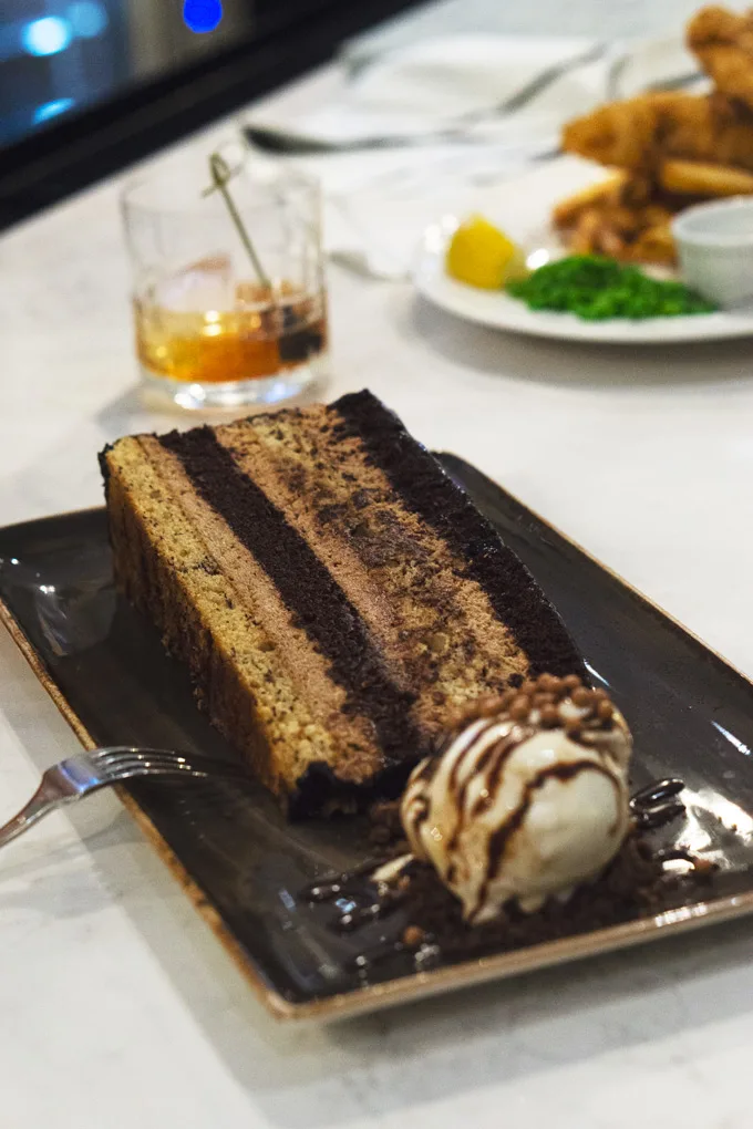 Society Chocolate and Banana Cake at Honey Salt Parq Vancouver