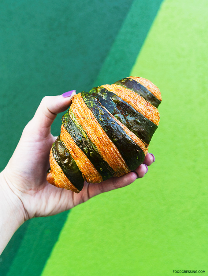 Matcha Croissant from Latelier Patisserie Vancouver