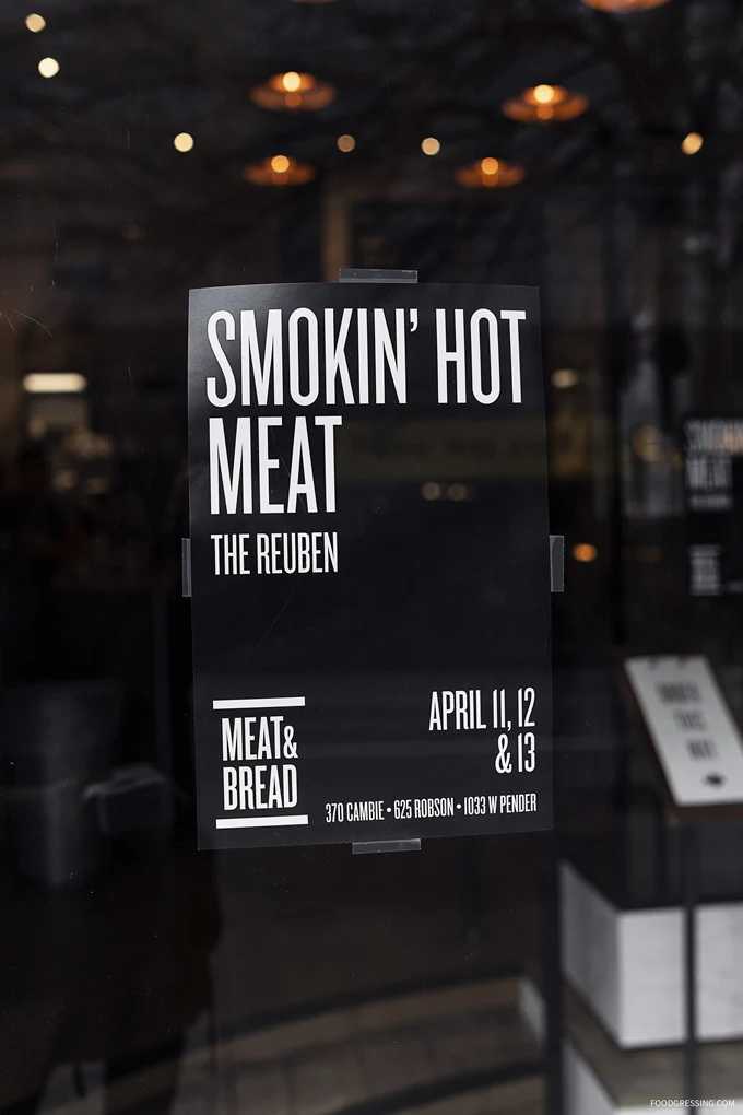 Meat & Bread Limited Time Reuben Sandwich: April 11 - 13, 2019 | Meat & Bread Reuben