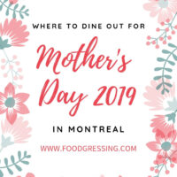 other's Day Brunch, Lunch & Dinner in Montreal 2019