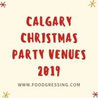 Calgary Christmas Party Venues 2019
