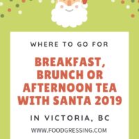Santa Breakfast or Brunch in Victoria, BC 2019