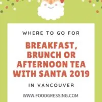 Santa Breakfast or Brunch in Vancouver 2019