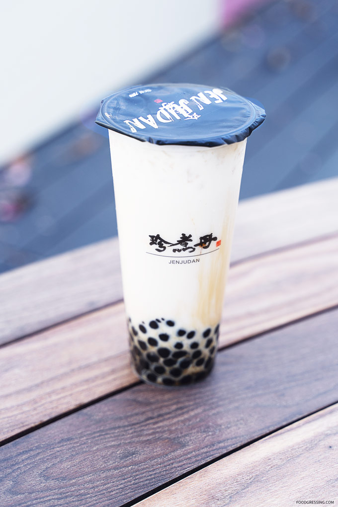 Jenjudan Vancouver: Brown Sugar Pearl Milk on Robson Street